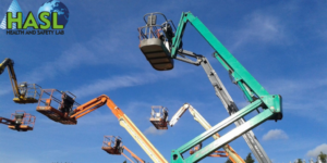 braccio meccanico con stazione di lavoro in alteza per corso di formazione di lavoro elevato